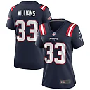 Zennovawear Women's New England Patriots Joejuan Williams Navy Game Jersey