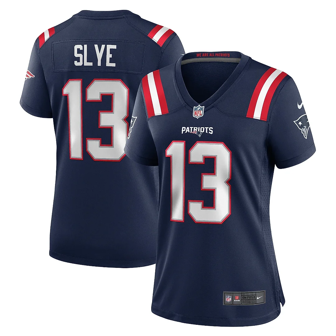 Zennovawear Women's New England Patriots Joey Slye Navy Game Jersey
