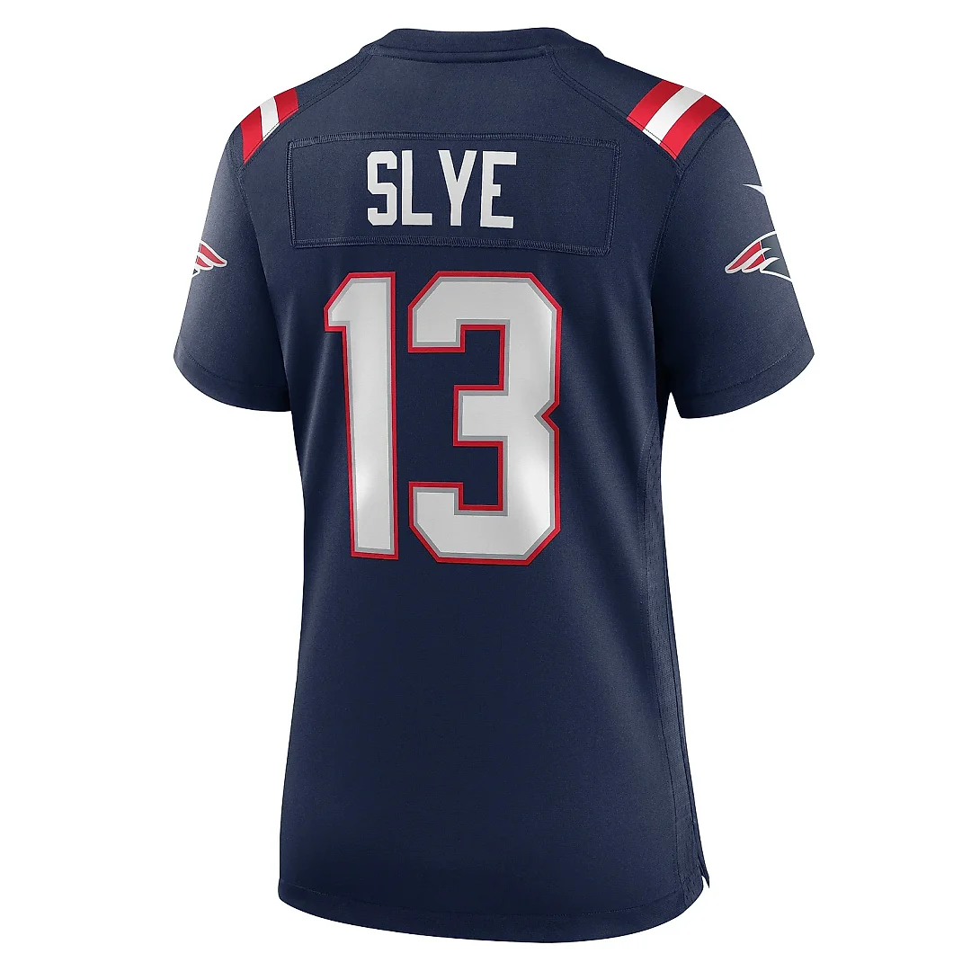 Zennovawear Women's New England Patriots Joey Slye Navy Game Jersey