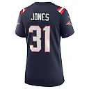 Zennovawear Women's New England Patriots Jonathan Jones Navy Game Jersey