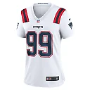 Zennovawear Women's New England Patriots Keion White White Game Jersey