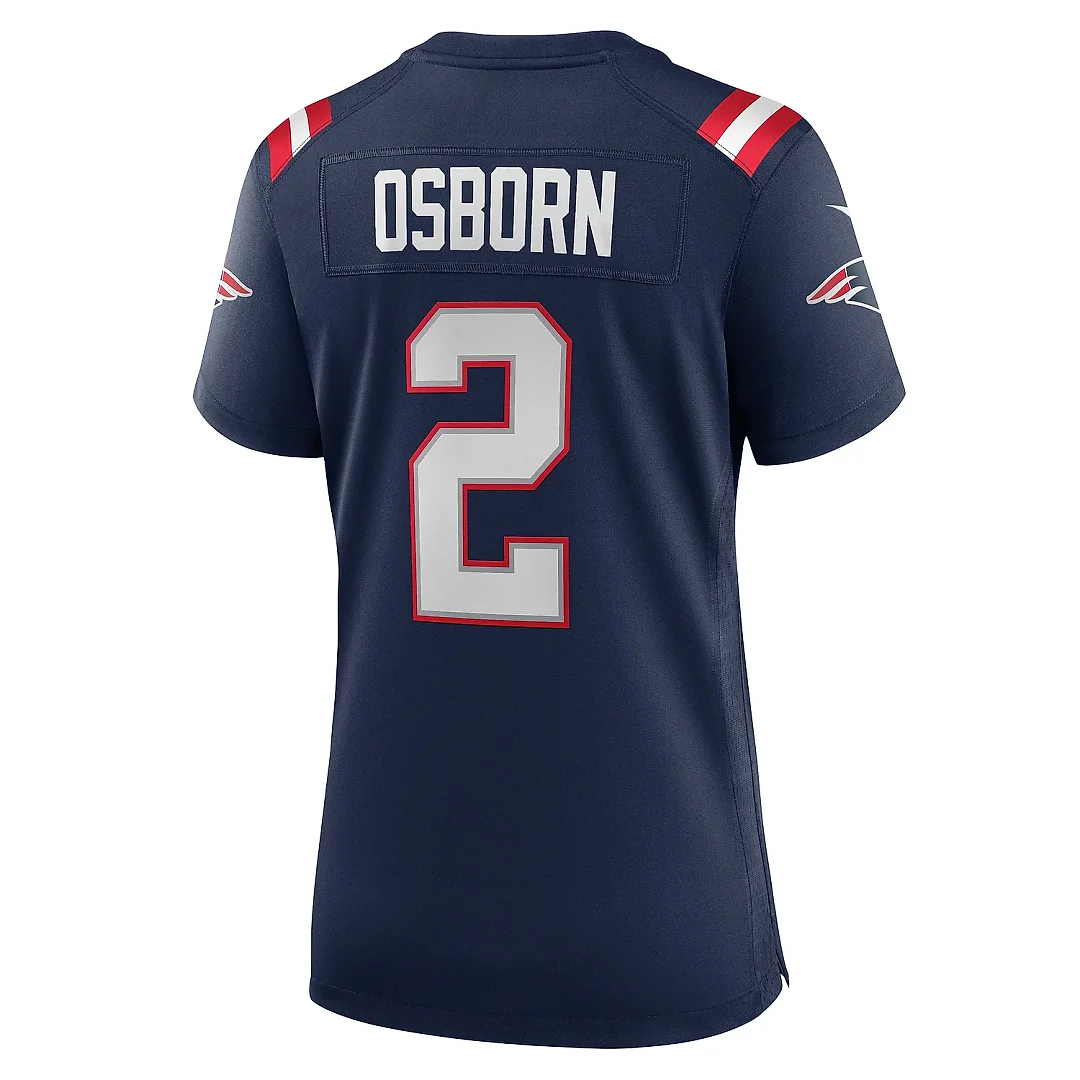 Zennovawear Women's New England Patriots K.J. Osborn Navy Game Jersey