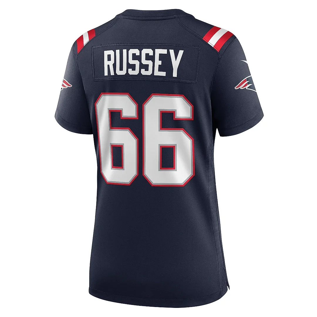 Zennovawear Women's New England Patriots Kody Russey Navy Game Player Jersey