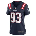 Zennovawear Women's New England Patriots Lawrence Guy Navy Game Jersey