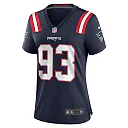 Zennovawear Women's New England Patriots Lawrence Guy Navy Team Game Jersey