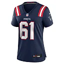 Zennovawear Women's New England Patriots Lester Cotton Sr. Navy Team Game Jersey