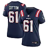 Zennovawear Women's New England Patriots Lester Cotton Sr. Navy Team Game Jersey