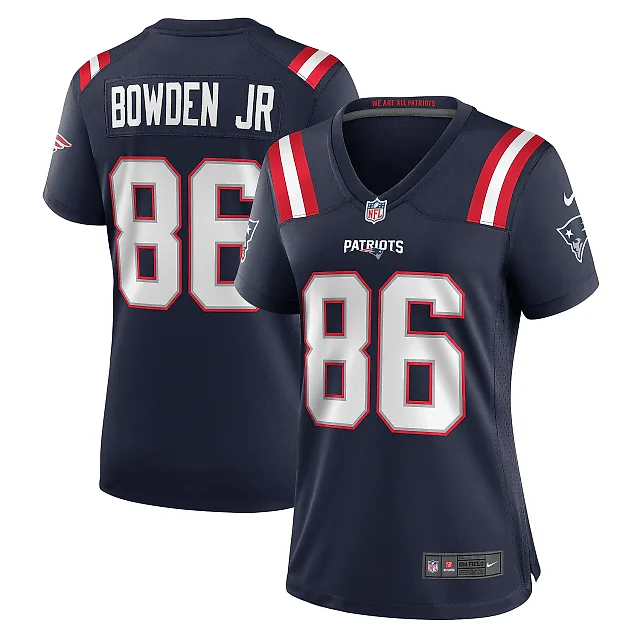 Zennovawear Women's New England Patriots Lynn Bowden Jr. Navy Home Game Player Jersey