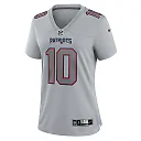Zennovawear Women's New England Patriots Mac Jones Gray Atmosphere Fashion Game Jersey