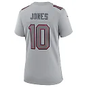 Zennovawear Women's New England Patriots Mac Jones Gray Atmosphere Fashion Game Jersey