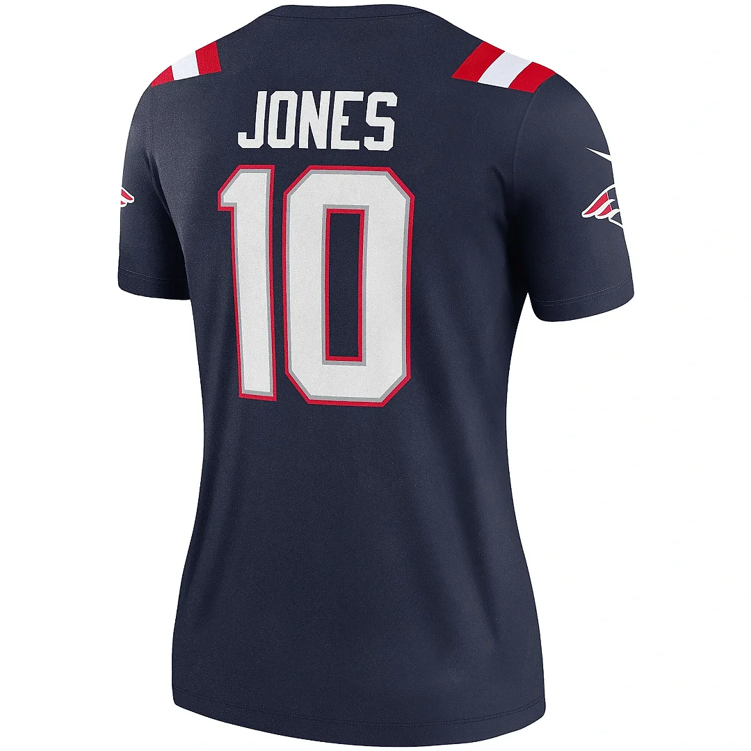 Zennovawear Women's New England Patriots Mac Jones Navy Legend Player Performance Top