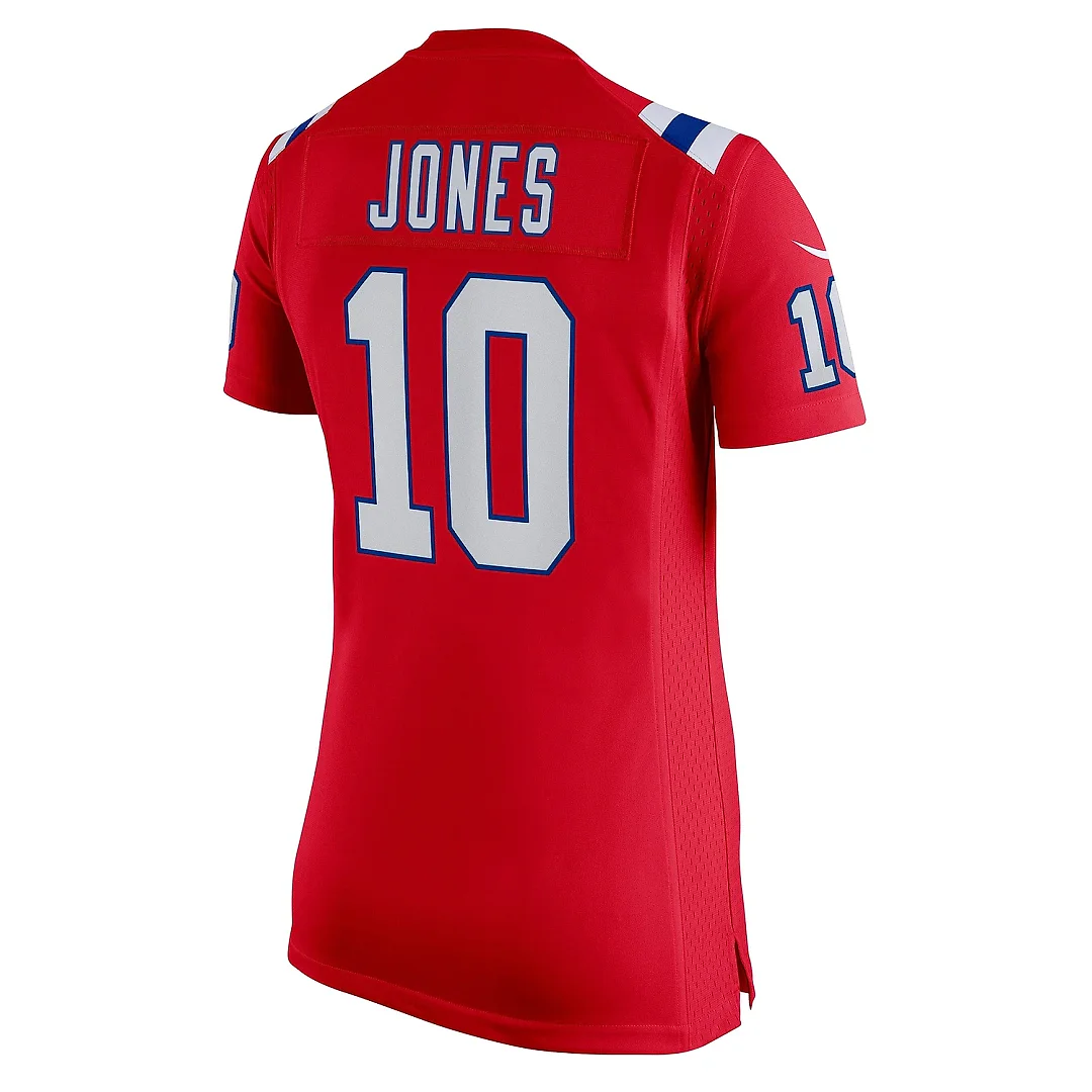 Zennovawear Women's New England Patriots Mac Jones Red Game Alternate Jersey