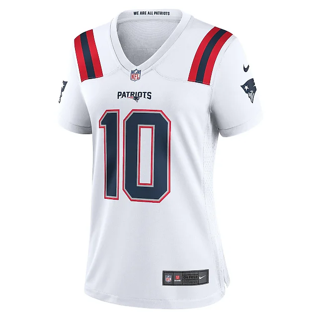 Zennovawear Women's New England Patriots Mac Jones White Game Jersey