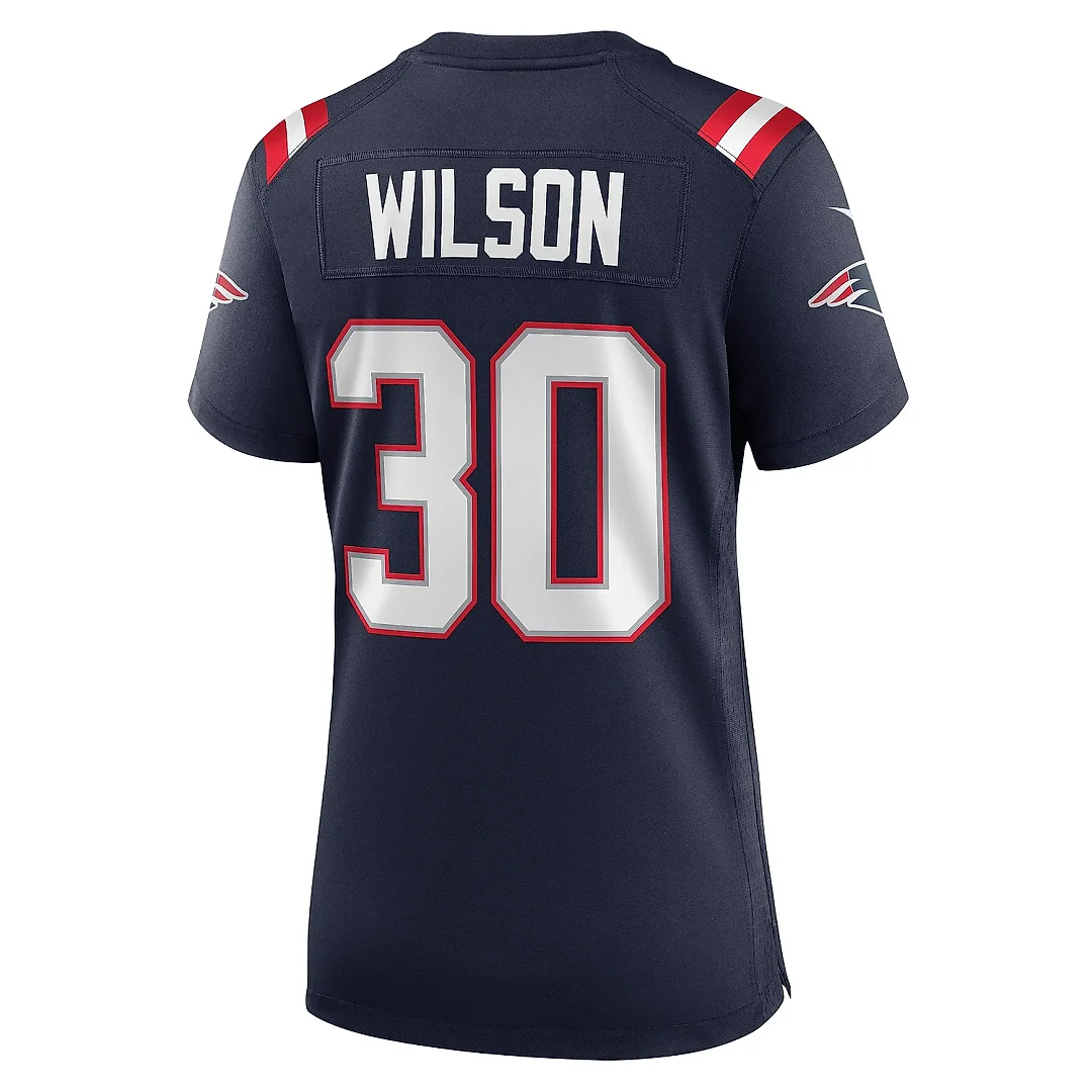 Zennovawear Women's New England Patriots Mack Wilson Navy Game Jersey