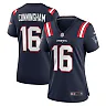 Zennovawear Women's New England Patriots Malik Cunningham Navy Team Game Jersey