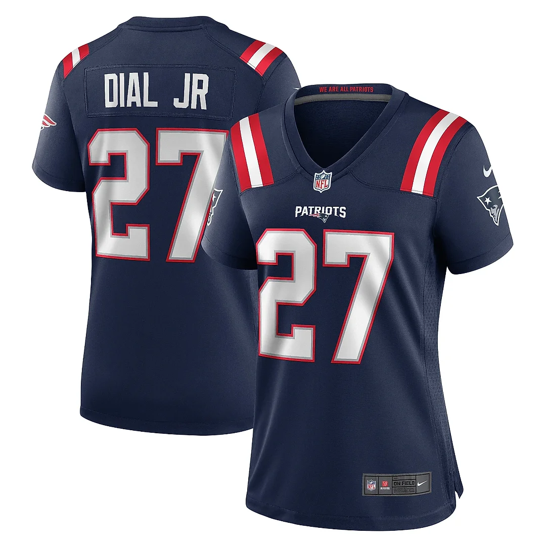 Zennovawear Women's New England Patriots Marcellas Dial Jr. Navy Game Jersey