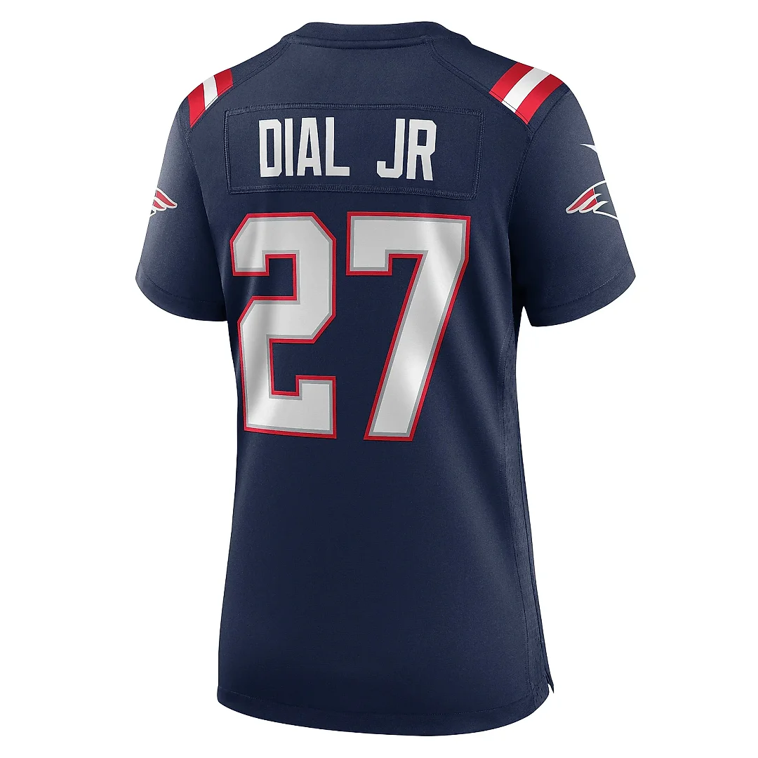 Zennovawear Women's New England Patriots Marcellas Dial Jr. Navy Game Jersey
