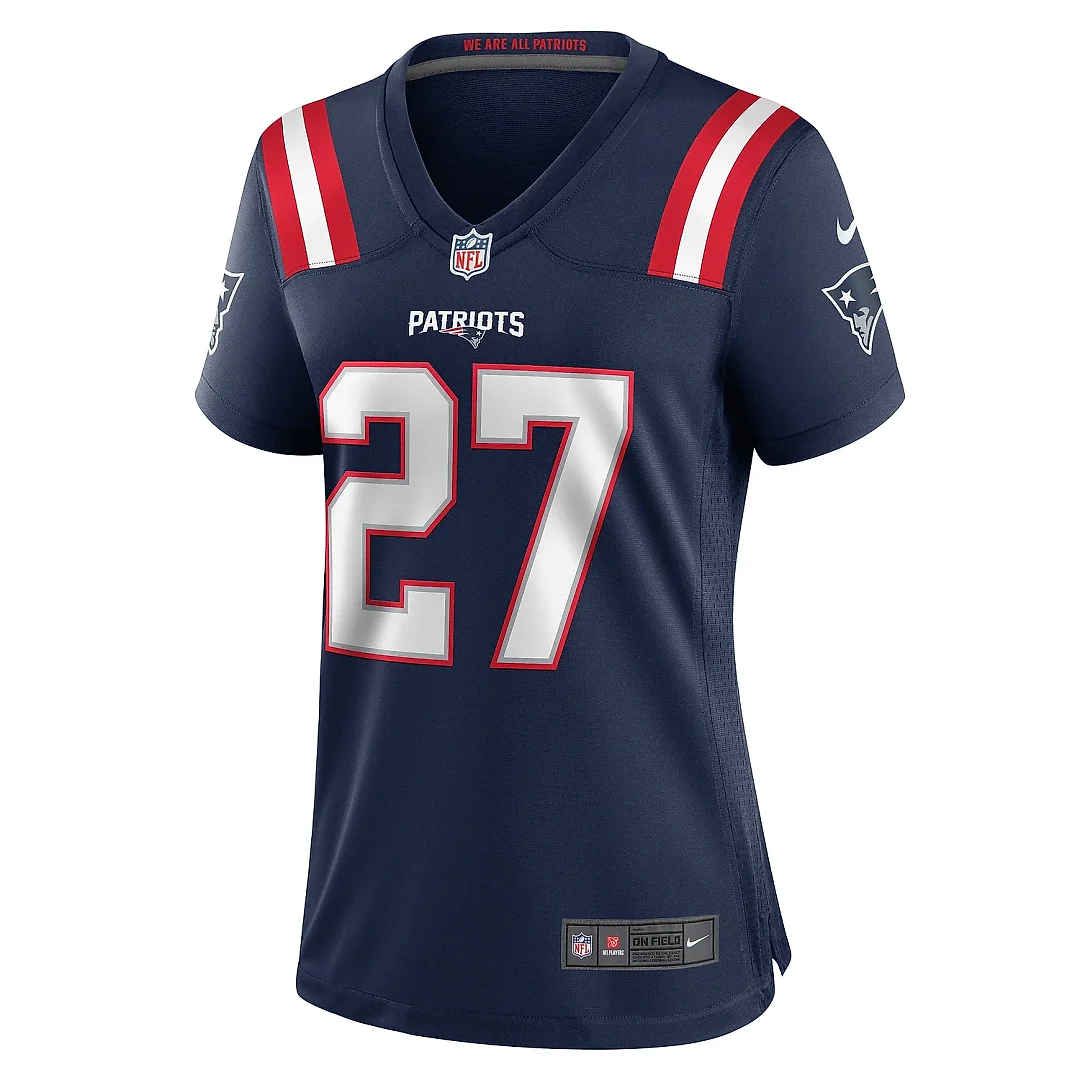 Zennovawear Women's New England Patriots Marcellas Dial Jr. Navy Game Jersey