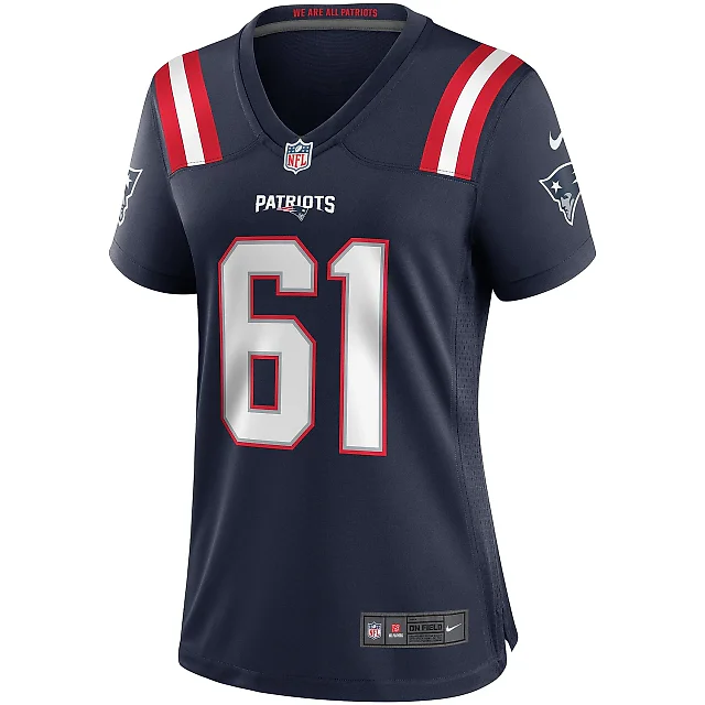 Zennovawear Women's New England Patriots Marcus Cannon Navy Game Jersey