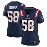 Zennovawear Women's New England Patriots Marcus Harris Navy Team Game Jersey