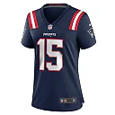 Zennovawear Women's New England Patriots Marte Mapu Navy Game Jersey