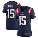 Zennovawear Women's New England Patriots Marte Mapu Navy Game Jersey