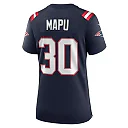 Zennovawear Women's New England Patriots Marte Mapu Navy Team Game Jersey