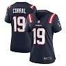Zennovawear Women's New England Patriots Matt Corral Navy Team Game Jersey
