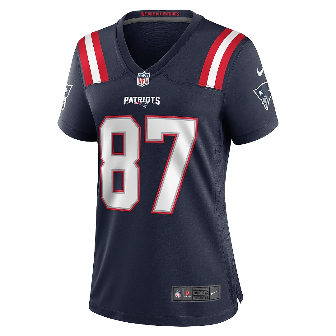 Zennovawear Women's New England Patriots Matt Sokol Navy Game Player Jersey