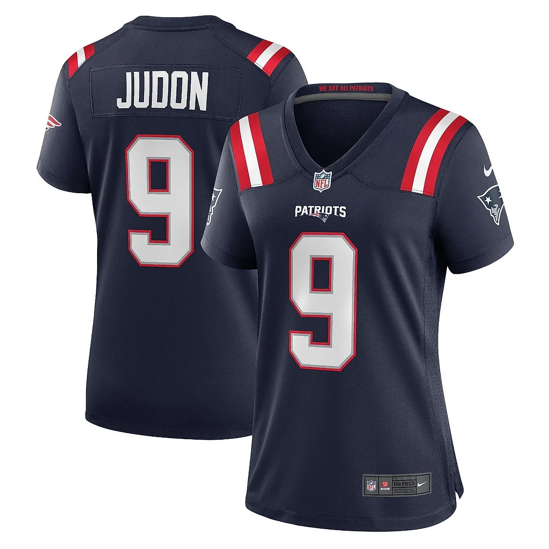 Zennovawear Women's New England Patriots Matthew Judon Navy Team Game Jersey