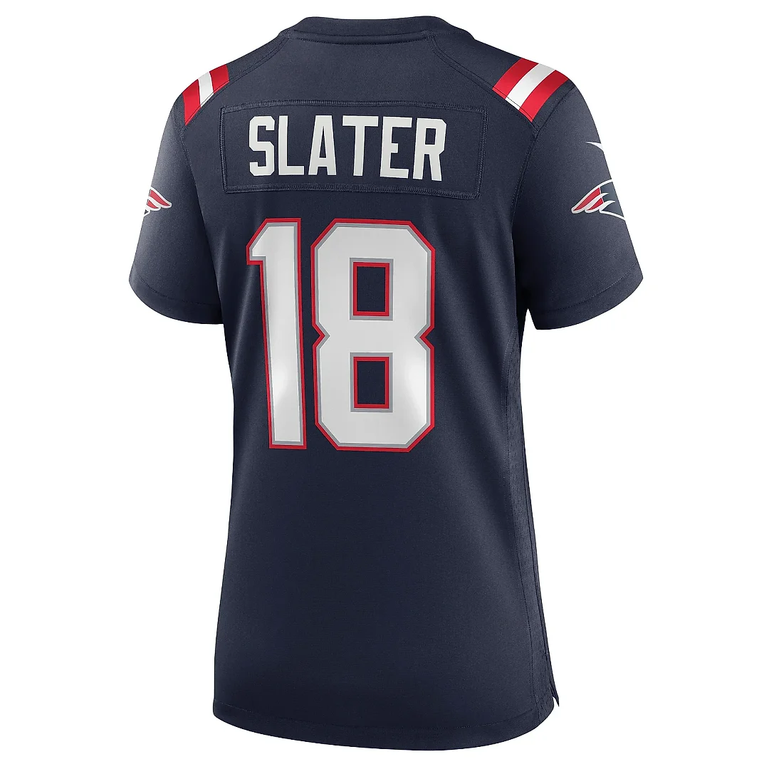 Zennovawear Women's New England Patriots Matthew Slater Navy Game Jersey