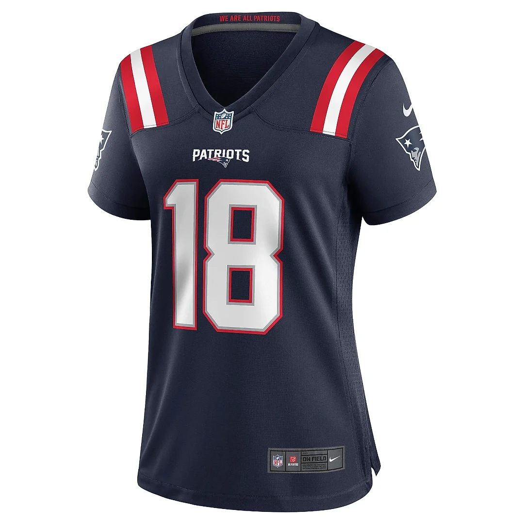 Zennovawear Women's New England Patriots Matthew Slater Navy Game Jersey