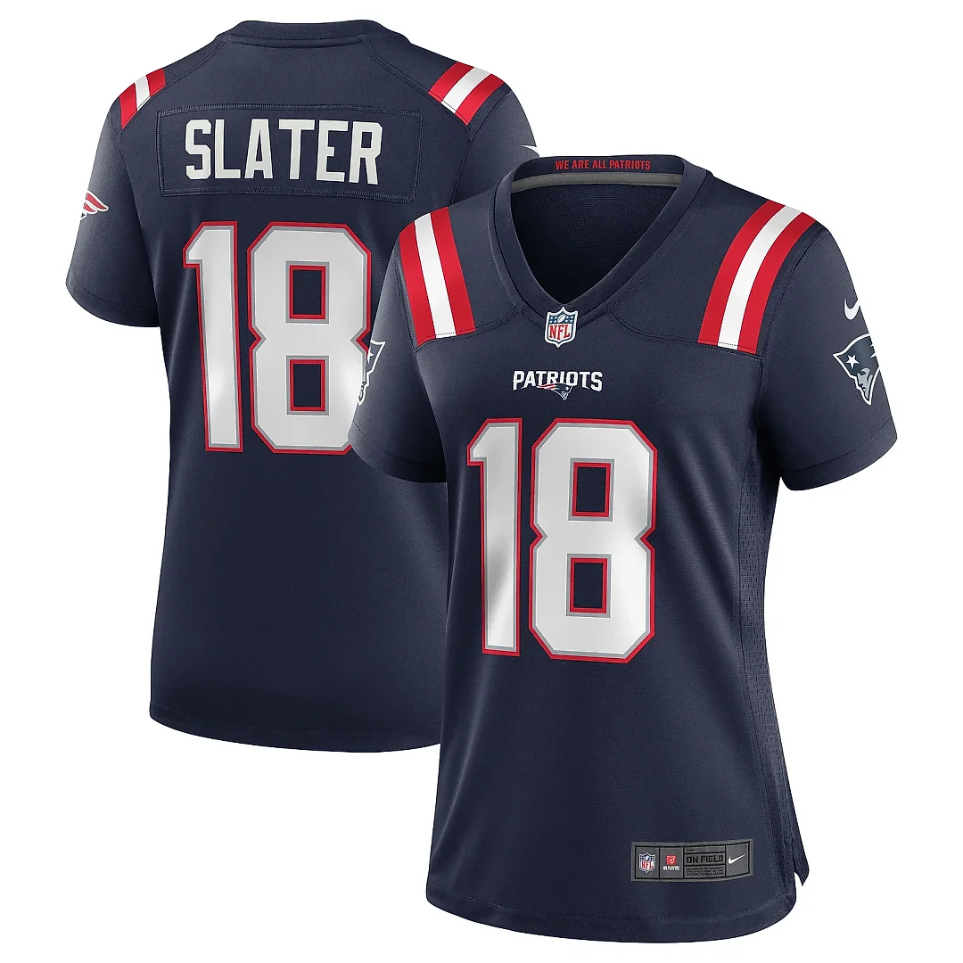 Zennovawear Women's New England Patriots Matthew Slater Navy Game Jersey