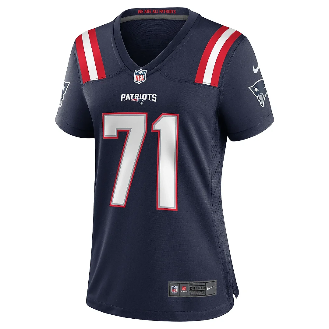 Zennovawear Women's New England Patriots Mike Onwenu Navy Team Game Jersey
