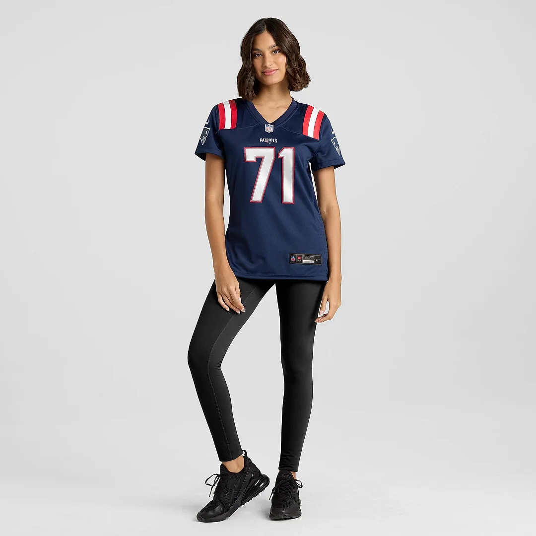 Zennovawear Women's New England Patriots Mike Onwenu Navy Team Game Jersey