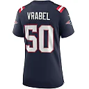 Zennovawear Women's New England Patriots Mike Vrabel Navy Game Retired Player Jersey