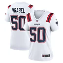 Zennovawear Women's New England Patriots Mike Vrabel White Retired Player Game Jersey