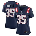 Zennovawear Women's New England Patriots Miles Battle Navy Game Jersey