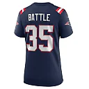 Zennovawear Women's New England Patriots Miles Battle Navy Game Jersey