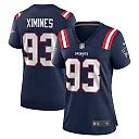 Zennovawear Women's New England Patriots Oshane Ximines Navy Game Jersey