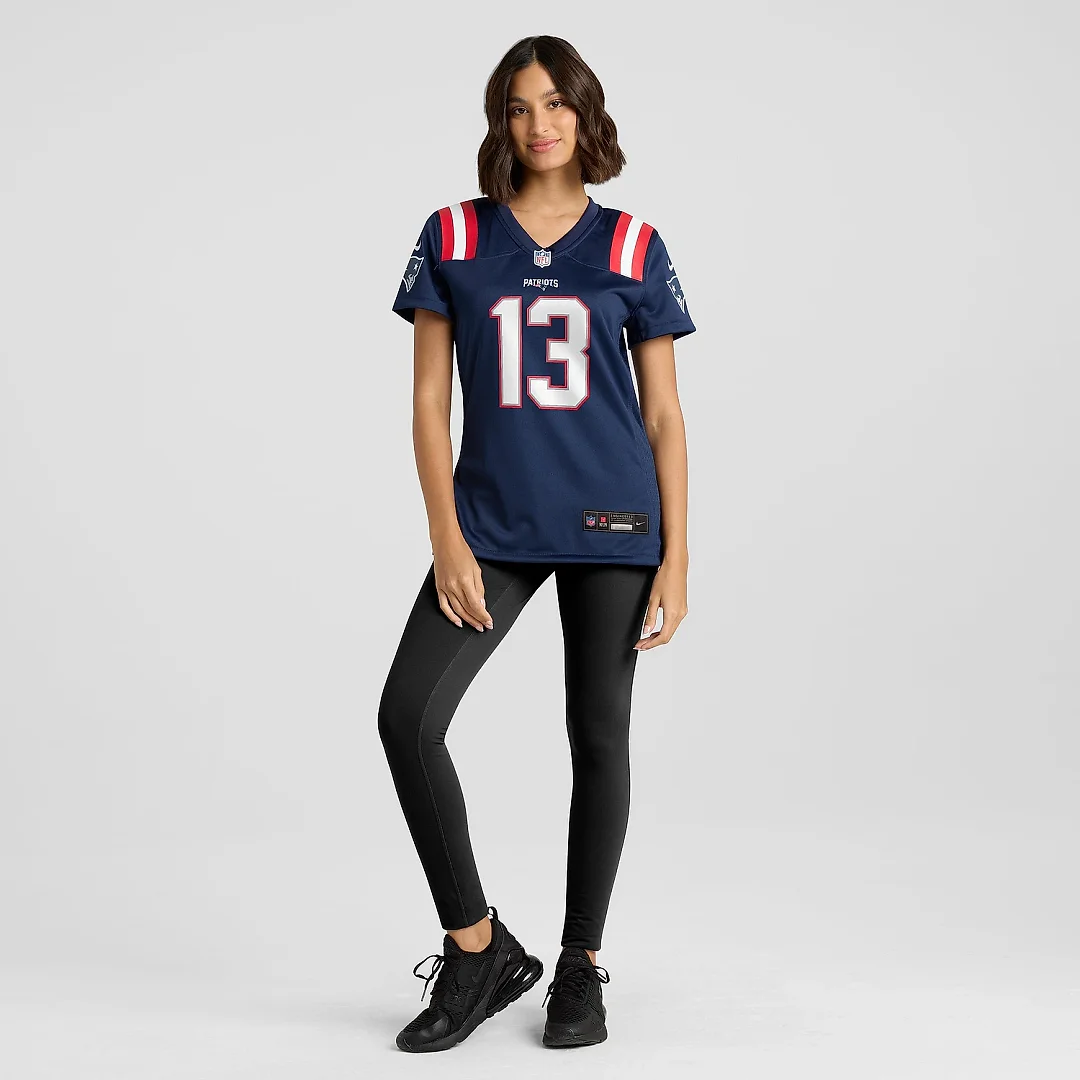 Zennovawear Women's New England Patriots Quinn Nordin Navy Game Player Jersey