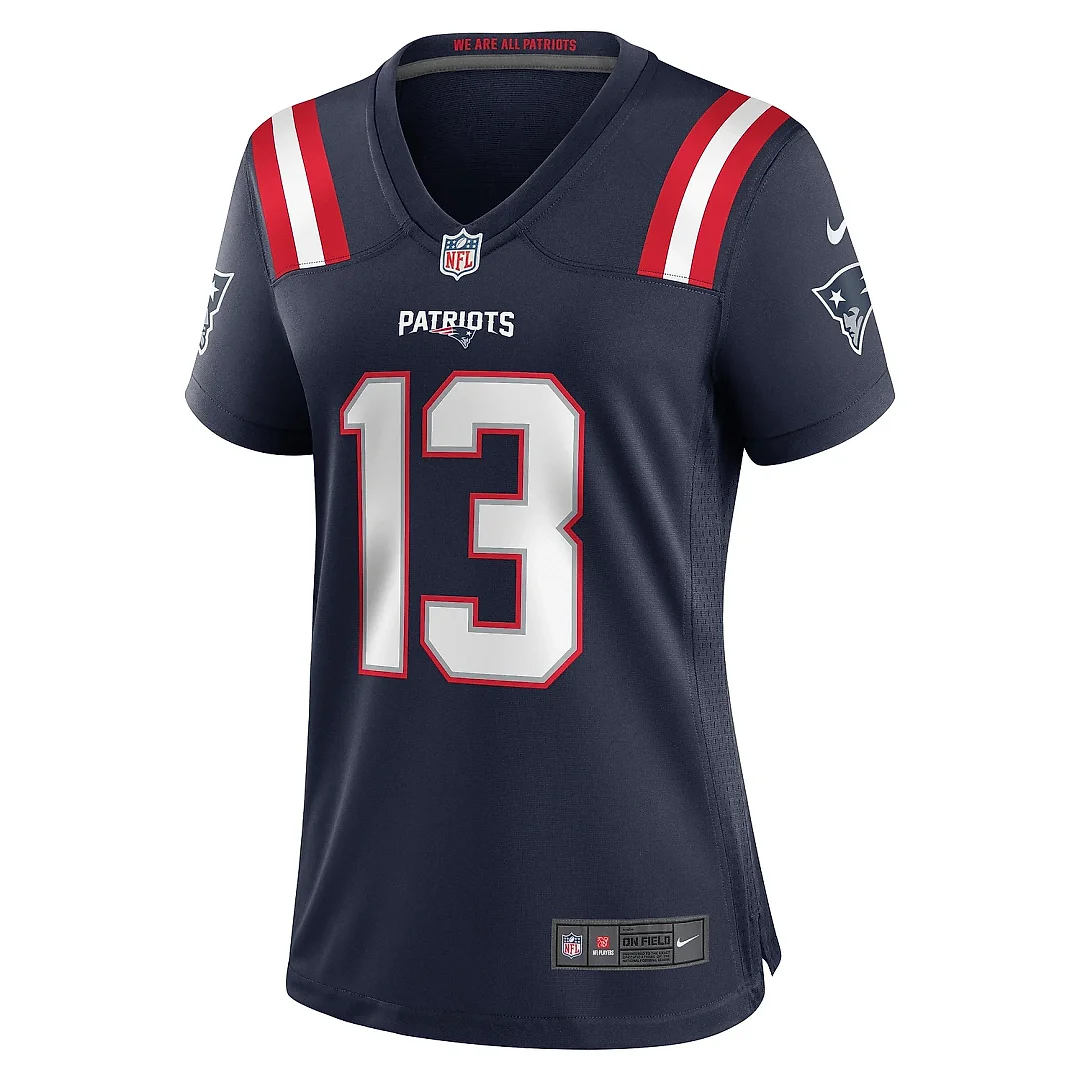 Zennovawear Women's New England Patriots Quinn Nordin Navy Game Player Jersey