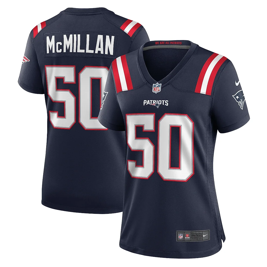 Zennovawear Women's New England Patriots Raekwon McMillan Navy Home Game Player Jersey