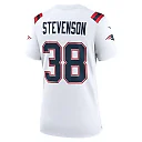 Zennovawear Women's New England Patriots Rhamondre Stevenson White Game Player Jersey