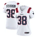 Zennovawear Women's New England Patriots Rhamondre Stevenson White Game Player Jersey