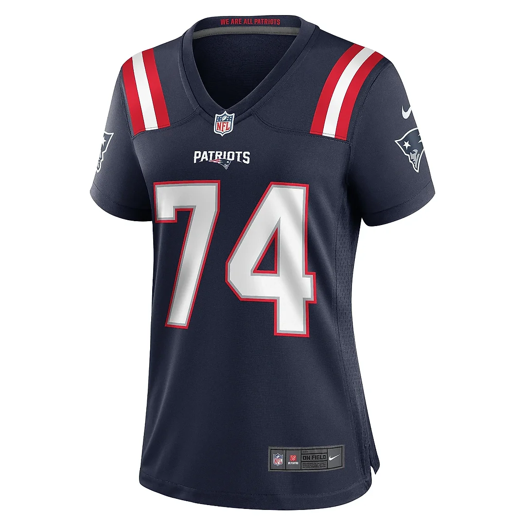 Zennovawear Women's New England Patriots Riley Reiff Navy Game Jersey