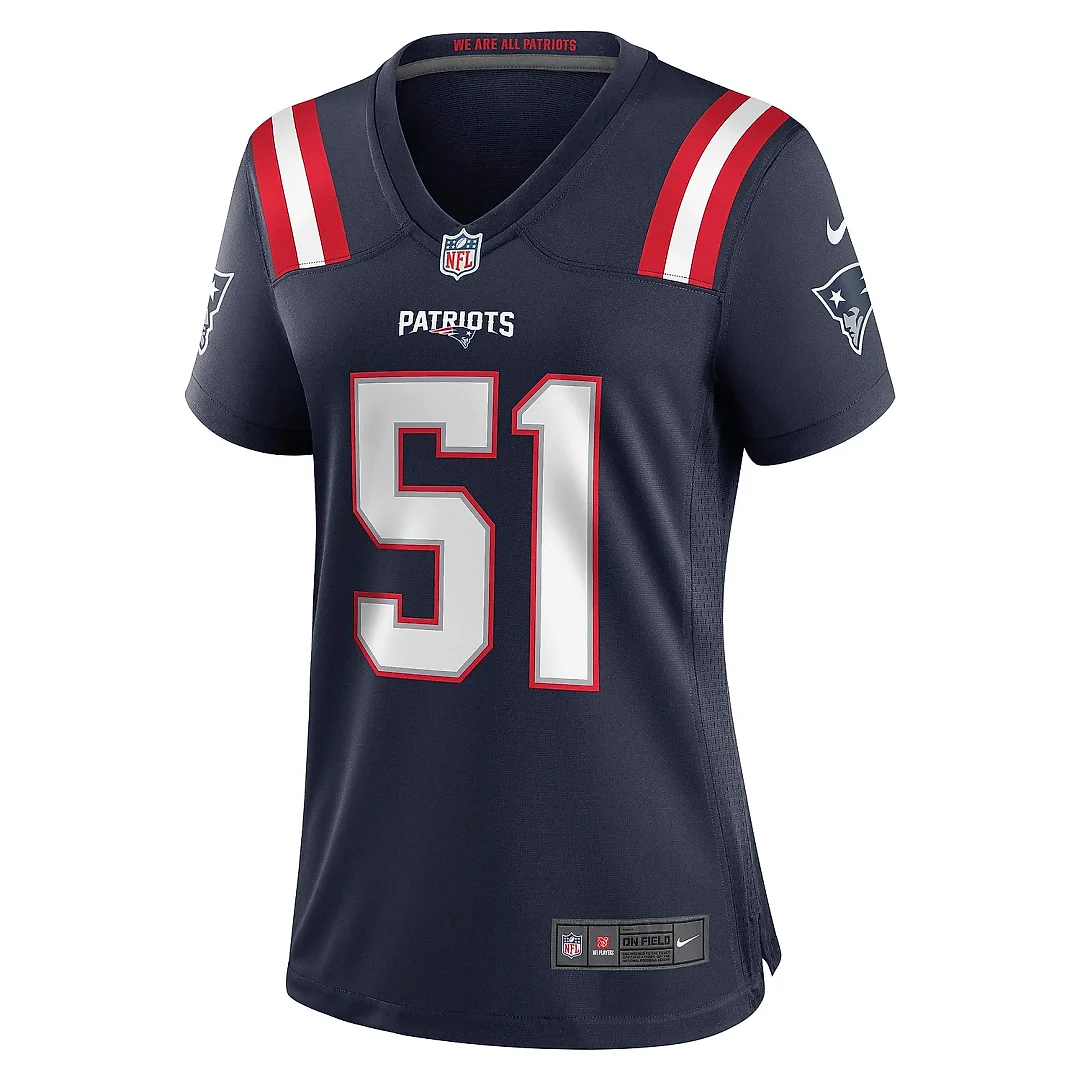 Zennovawear Women's New England Patriots Ronnie Perkins Navy Game Jersey
