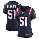 Zennovawear Women's New England Patriots Ronnie Perkins Navy Game Jersey