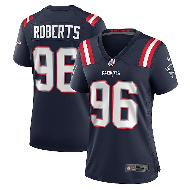 Zennovawear Women's New England Patriots Sam Roberts Navy Game Player Jersey