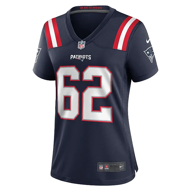 Zennovawear Women's New England Patriots Sidy Sow Navy Team Game Jersey